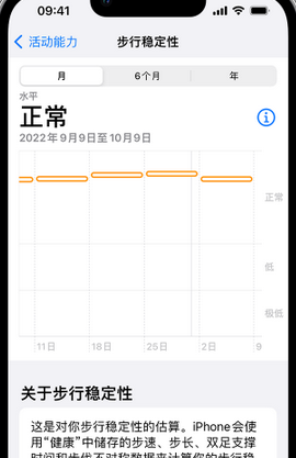 禄丰iPhone手机维修如何在iPhone开启'步行稳定性通知'