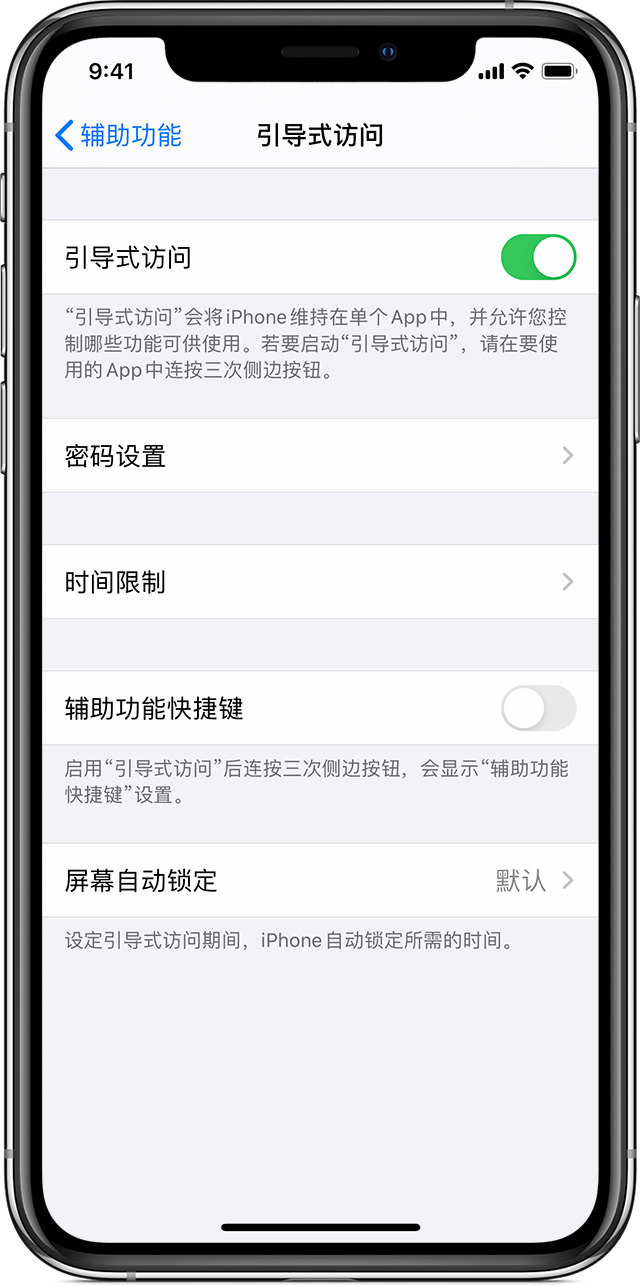 禄丰苹果手机维修分享如何在 iPhone 上退出引导式访问 