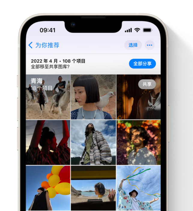 禄丰苹果维修网点分享在 iPhone 上使用共享图库 