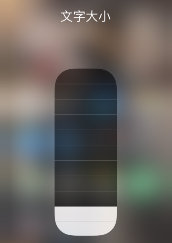 禄丰苹果手机维修分享小技巧：在 iPhone 控制中心快速调节字体大小 